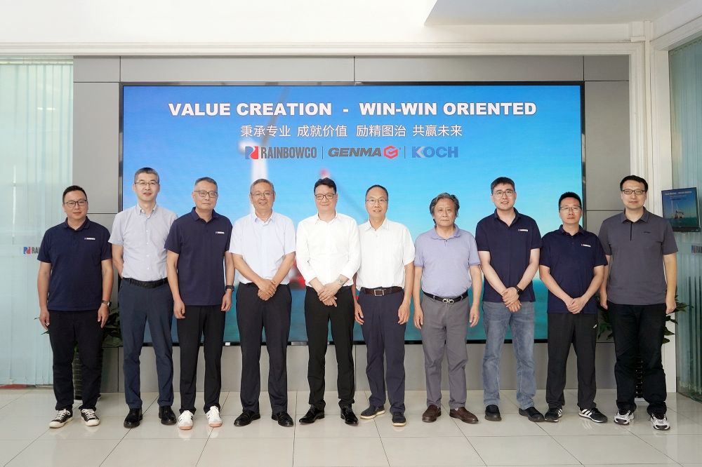 ABB电气传动到访GENMA制造基地子公司润邦重机(图1)